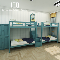 IEQ modern and simple staff apartment dormitory bed School student bedroom bunk bed Double shelf bed Economical