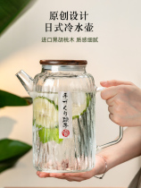 Japan imports MUJIE Japanese-style cold kettle glass high temperature resistant household large-capacity cold water cup ice water juice cool