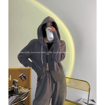 Early autumn leisure sports clothes Net red fried street salt fashion two-piece womens spring and autumn 2021 New