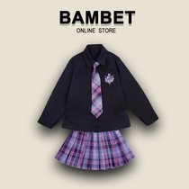Italy BAMBET children jk uniform autumn girl long sleeve middle child gk set primary school autumn skirt
