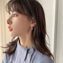 Minimalist lukewarm earrings 2021 New wave geometric pure silver earbuds with small ear clips with no earbuds