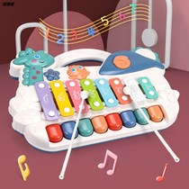 Childrens piano small xylophone baby eight-tone piano two-in-one sound baby key puzzle music toy girl