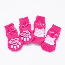 Dog socks dont fall anti-dirt grab feet Teddy small dog pet protective cover shoe cover Cat Claw cover foot cover