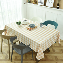 Tea table cover plaid fabric small square West restaurant tablecloth rectangular pastoral cloth picnic cloth round dining book tablecloth