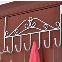 Door rear adhesive hook wall hanging nail-free door upper door back hanger coat hook hanging clothes storage rack non-perforated storage rack