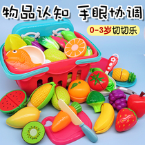 Chee Le Toys Fruit and Vegetable Puzzle House Kitchen Cut Vegetables Children Baby Boys and Girls Toy Set