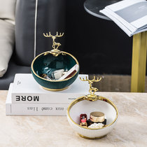 Storage ornaments with keys in the entrance tray at the entrance tray living room luxury home TV cabinet creative decorations