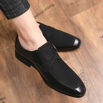 Mens shoes 2021 new summer breathable small leather shoes mens business dress British casual shoes Joker trendy shoes