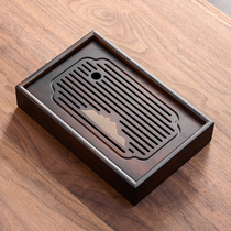 Tea tray small one person tea table household drainage tea tray tea set rectangular simple office bamboo tray