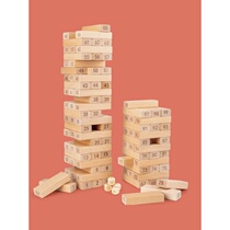 Balanced stacked music block tower stacked high childrens educational parent-child toy Pat bottom draw adult table game