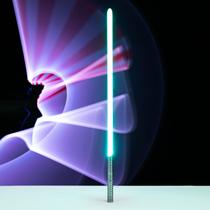 Luminous toy metal laser sword Star Wars Luminous sword RGB discoloration beat light sword double head sword fluorescent stick