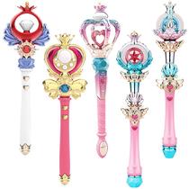 Children Dream Princess Magic Wand Toys Music Sparkling Sceptre Dresses Big Shine Fairy Awesome Girl New Year Gifts