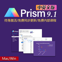 Graphpad prism Drawing statistical analysis tool 9 1 Chinese and English version support WIN MAC version Send tutorial