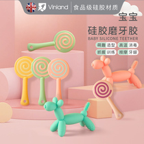 British vinland teether baby molar stick can be boiled baby anti-eating hand artifact Silicone tooth bite glue toy