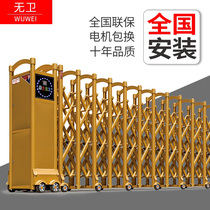 Brand electric retractable door kindergarten school automatic door company sliding door factory straight door construction door