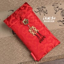 Marriage happy word creative with gift ten thousand yuan cloth red envelope money bag wedding tea change mouth high-end gift big red bag