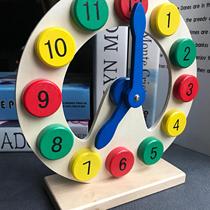 Learning clocks and watches to know time teaching aids toys manual clock baby children kindergarten puzzle digital early education