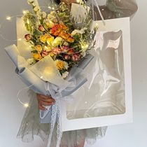 Multi-head Rosary Rose bubbles full of stars Dont forget I dried flowers bouquet retro graduation photo Handmade suit True flowers