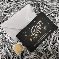 Black Bronzing Birthday Greeting Cards Diy Generations Writing Small Cards With Envelope Lovers Handmade Gifts