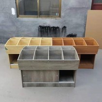 Supermarket rice barrels rice bucket rice Cabinets assembled eight wooden rice noodle shelves grain cabinets dried fruit bulk containers