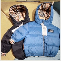 Childrens down jacket New hooded mens and womens childrens clothing down jacket 1-5 years old baby winter thickened warm quilted jacket