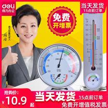  Hygrometer Indoor and outdoor household thermometer Pharmacy wall-mounted baby room temperature accuracy wall-mounted greenhouse