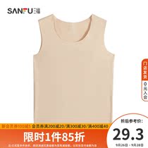 Sanfu women winter cation warm vest simple round neck thermal underwear women 804858