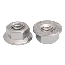 304 201 316 Stainless Steel Flange Nut Hexagon Locking with Padded Non-slip Nut M3M4M5-M20
