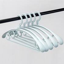 Wide shoulder seamless plastic hangers dry and wet dual-purpose drying can't afford to pack household non-slip clothes support clothes rack wardrobe hook