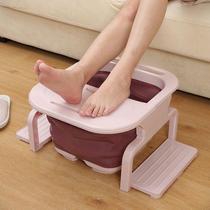 Fold Bubble Feet Barrel Plastic Washbasin Home Foot Bath Portable Over Calf Massage Washing Feet Barrel Thever High Depth