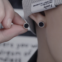 Earnail Male Tide Pure Silver Superior Temperament Small Crowdbill Only Individuality Mens Wave Hip Hop Ruffles Earrings Earrings Earrings