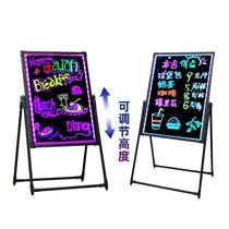 Fluorescent plate led electronic display charging bracket type Billboard light handwriting color with light blackboard