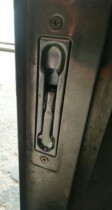 Anti-theft door world hidden bolt lock fire door Double open door invisible stainless steel central control pin female door
