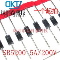 The SB5200 replaces the SR5200 5100 MBR5200 5A 200V DO-201A SCHOTT finishing diode