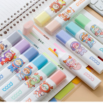 Collection society eye protection highlighter Light color marker Colorful students draw key marks with soft head Endorsement artifact Morandi color hand account Color hand account pen Glitter pen