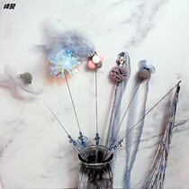 Five flower Meow fairy cat stick three-piece set six-piece feather Bell hair ball cat toy ribbon self-Hi kitten