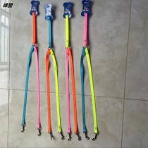 Dog walking artifact double pull dog rope two dogs double-headed rope dog leash dog pair one drag two traction rope