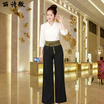 Foot bath technician work clothes 2020 new womens summer foot massage shop massage sexy suit beauty spa health pants
