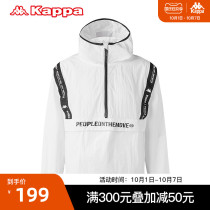 KAPPA KAPPA outlets couple men and women woven windbreaker casual jacket hooded cardigan long sleeve