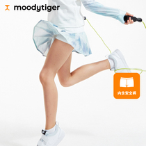 moodytiger Girls Skirt 2021 Summer Cool Breathable Pleated Tennis Skirt Sports pleated skirt