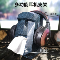 Computer Headphone Bracket Headwear Creative Rack Toelectric Race Bluetooth Gaming Ear Mai Rack Desktop Dormitory Desktop Display Containing Placement Shelf Multifunction Personality Accessories Internet Café Generic