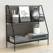 Bookshelf desktop shelf office storage rack artifact bedside window table wrought small shelf