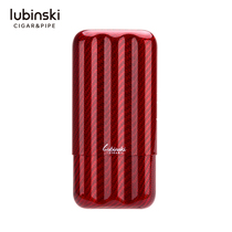 Lubinski Carbon Fiber Cigar Set Three Cigar Pipe Aviation Material Ultra Light Portable Carbon Fiber Cigar Box