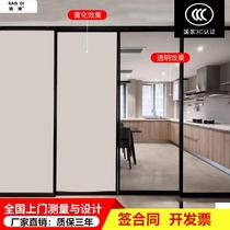 Intelligent electric control dimming glass electric transparent and disrupted atomized glass film electronic self-paste color discoloration glass projection