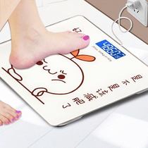 Precision flat electronic scale weight weight weight scale digital battery small smart home Portable