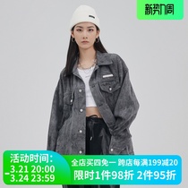 NEIGBORL New Wash Couples Casual Denim Jacket Trendy Fall Street Hip Hop Loose Coats For Men and Women