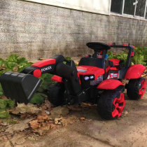 Childrens all-electric excavator car motorcycle remote control digging arm battery motor and various accessories freight