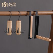  Multi-function solid wood tie silk scarf hook household rotatable hanging scarf shelf Leather belt storage artifact pylons