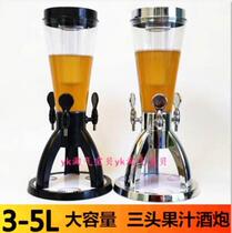 Wine column new three-head 4 large-capacity beer tower three-head beer gun bar wine rack draft beer wine gun wine tower wine rack