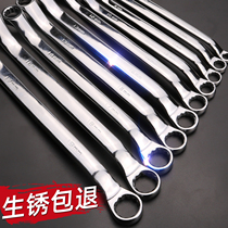Double-head dual-purpose ring wrench tool 14-17-19-22 auto repair glasses wrench repair hardware repair set